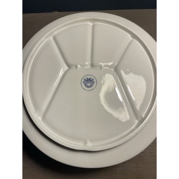 set of 4 Villeroy & Boch Septfontaines Rooster divided  Villeroy & Boch Septfontaines Luxembourg Rooster Divided Plates Set of 6